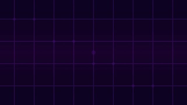 Futuristic Data Visualization HUD with Neon Lines on Dark Grid