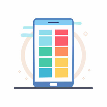 Smartphone with Color Palette Display