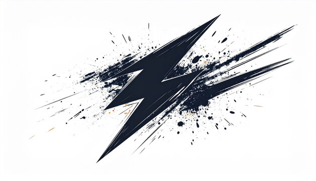 Minimal lightning bolt vector