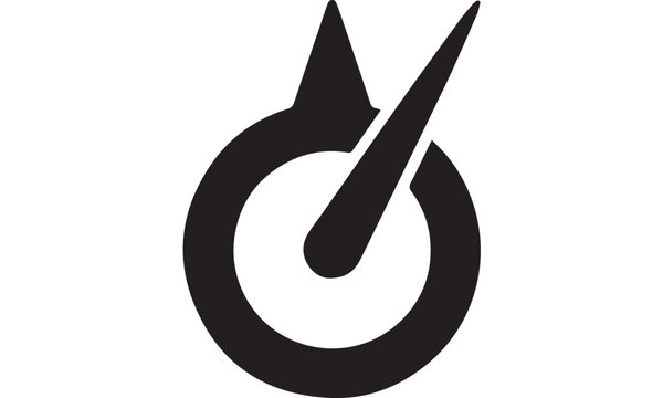 Speedometer gauge indicates high performance with a bold black and white graphic icon.