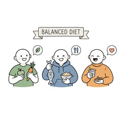 Fototapeta premium Healthy lifestyle people holding balanced diet food and healthy products for well-being and good nutrition.