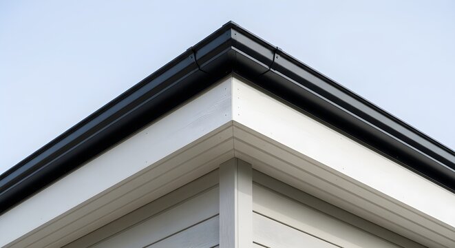 Modern Architectural Corner Detail With Clean Lines
