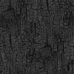 Obraz premium Detailed Texture of Charred Wood Surface with Cracks and Imperfections.