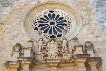 Obraz premium otranto historic center with castle city on the Tyrrhenian Sea Puglia