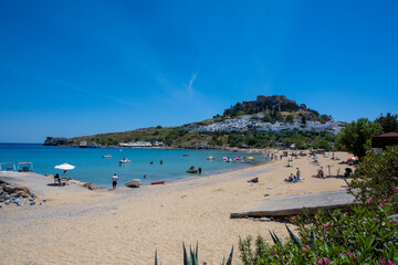 Obraz premium Lindos, ile de Rhodes, Grece