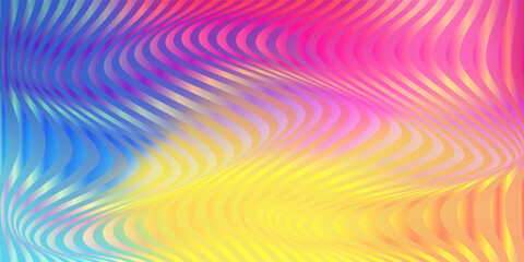 Fototapeta premium 3D colorfull with stripes lines background. Swirl concept. Vector illustration