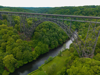 Fototapeta premium This bridge which connect Solingen and Burscheid which is the highest train bridge in Germany