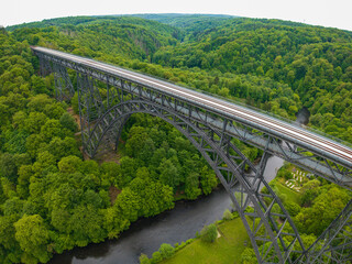 Fototapeta premium This bridge which connect Solingen and Burscheid which is the highest train bridge in Germany