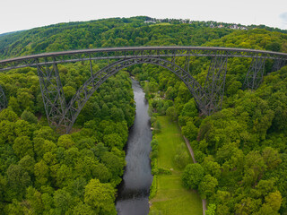 Fototapeta premium This bridge which connect Solingen and Burscheid which is the highest train bridge in Germany