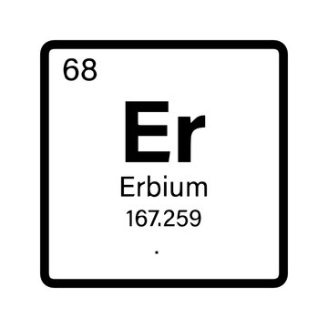 Erbium Element Periodic Icon