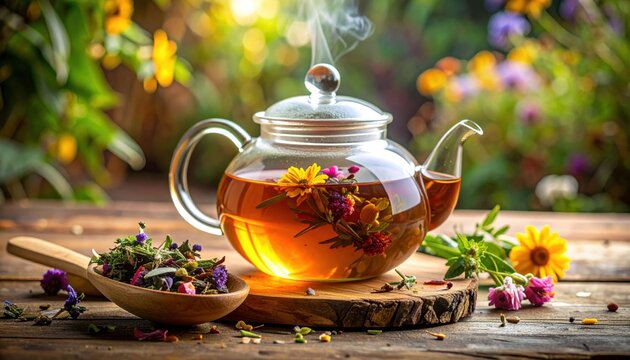 Herbal tea pot