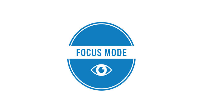 Focus Mode Eye Icon Graphic Design.