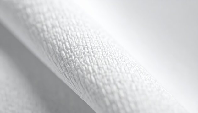 Elegant Close-Up of White Textured Surface with Subtle Patterns
