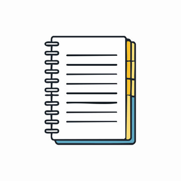 Spiral Notebook with Lined Pages and Tabs