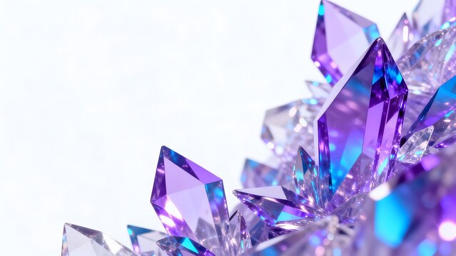 Purple Crystal Formation