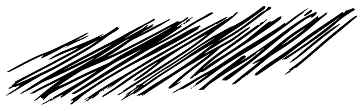 Diagonal hatching lines for shading and texture in hand drawn ink style
