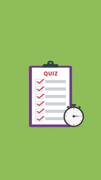 Quiz checklist , online test exam form