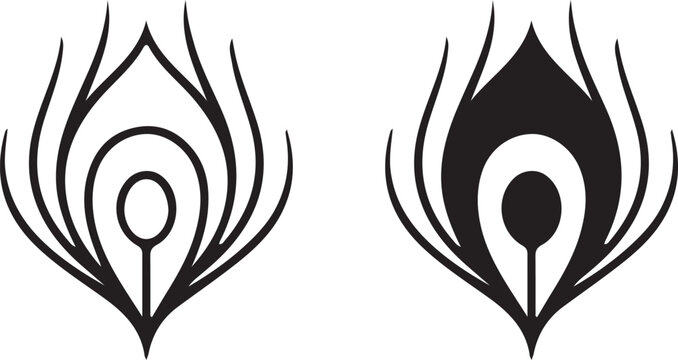 Yoni symbol black silhouette graphic