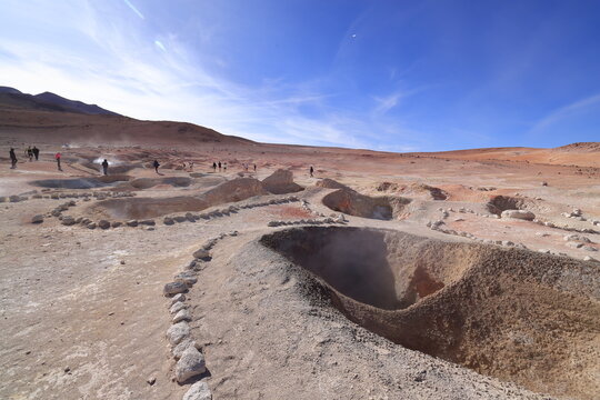 Geiser Sol de Maňama, Andes, Bolivia