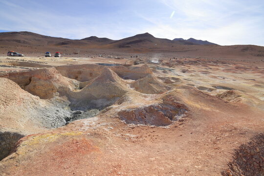 Geiser Sol de Maňama, Andes, Bolivia