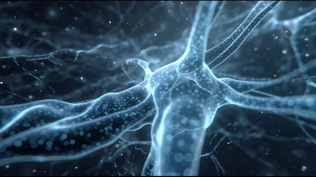 Neuron cell in human brain.