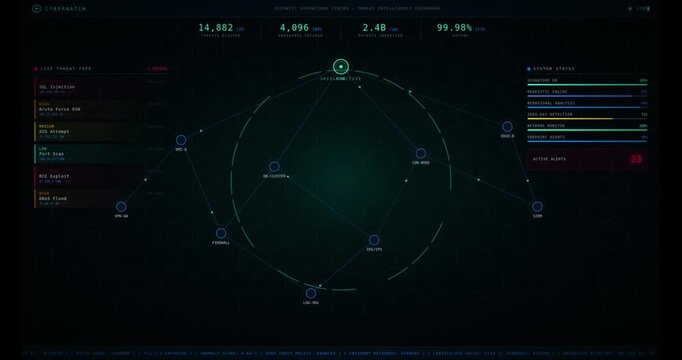 Cybersecurity Threat Intelligence Dashboard Monitoring Network Threats