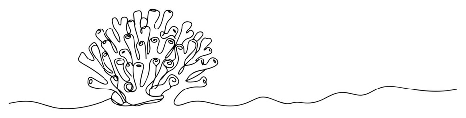 coral branch line art drawing © Wieslaw