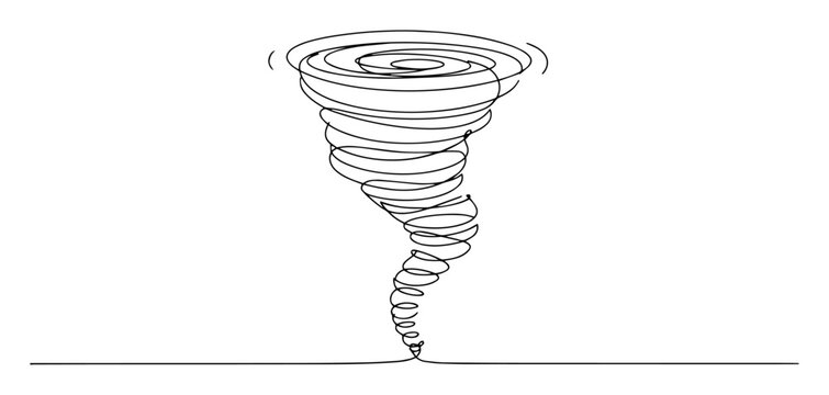 tornado simple sketch monoline