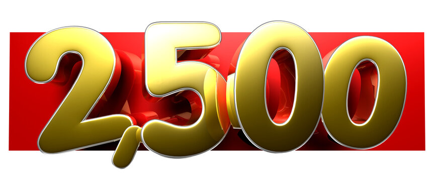 2500 3D illustration. Advertising signs. Product design. Product sales.