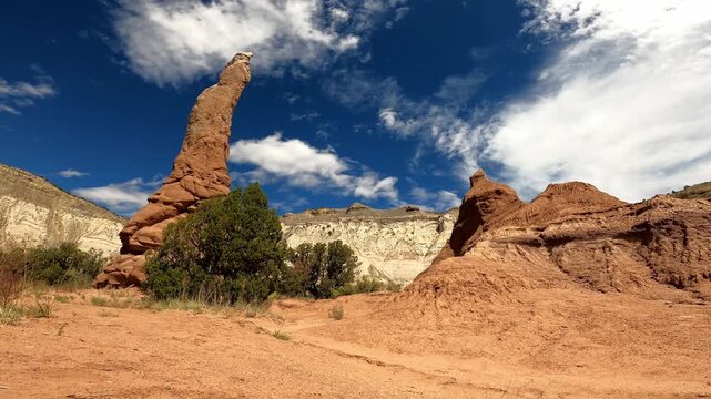 Utah 0613 Kodachrome Basin monolithic stone spires sandstone spires and columns called sand pipes or clastic dikes