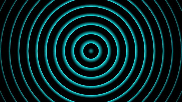 4K Radio waves animation on black background. network tower produced radio wave concept. e_374. Radio waves waves background. network tower produced radio wave concept