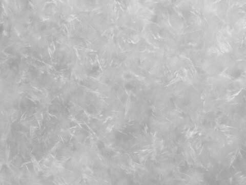 Soft white down feathers texture, fluffy bird plumage background, ethereal light grey downy material for bedding and winter fashion concepts