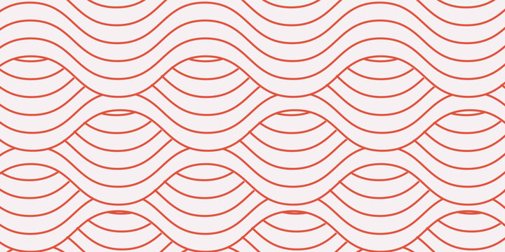 Abstract orange and white line with seamless pattern background. Diagonal lane zig-zags and waves texture