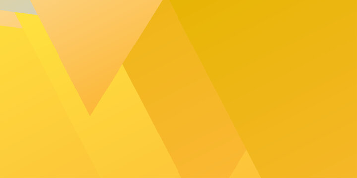 Yellow polygon abstract modern. Polygonal geometric triangle background. Modern lemon orange color. Fresh business banner for sales, event, holiday, party.  Fast moving 3d lines with soft shadow .