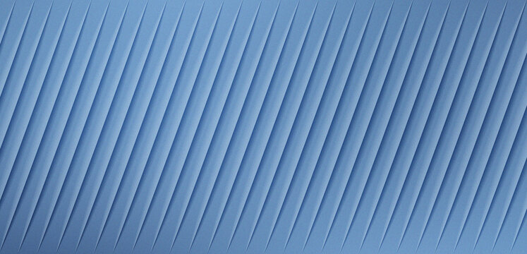 Textured blue background featuring a repeated pattern of subtle diagonal parallel ridges creating visual depth and modern abstract geometric surface design on white background