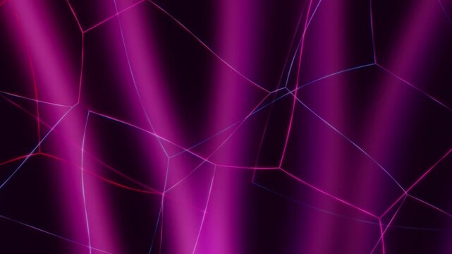 Vibrant Purple Abstract Mesh: A mesmerizing abstract design featuring a web of thin, illuminated lines against a backdrop of flowing, deep purple waves.