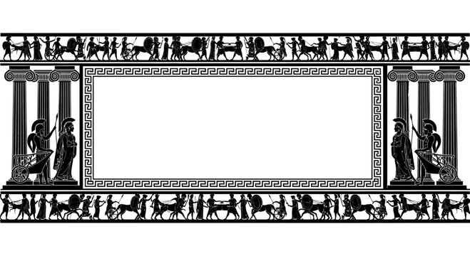 Ancient Greek Architectural Frame Border.