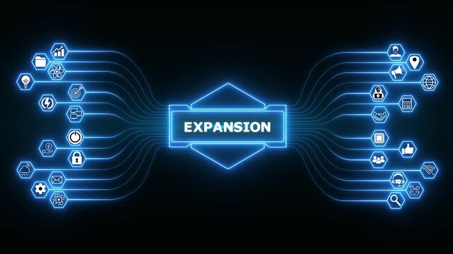 Enterprise growth dashboard featuring Expansion analytics interface with secure business performance monitoring and digital management.