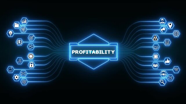 Business intelligence dashboard powered by Profitability analytics interface with secure performance monitoring and advanced digital management.