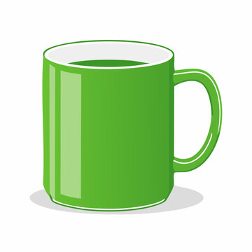 Green Mug with Beverage