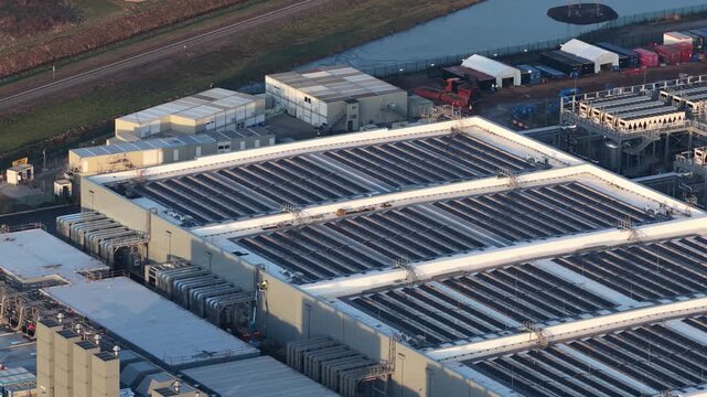 Aerial Views of Data Centers in The Netherlands
