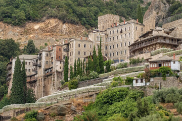 Obraz premium Agiou Pavlou Monastery, Mount Athos, Greece