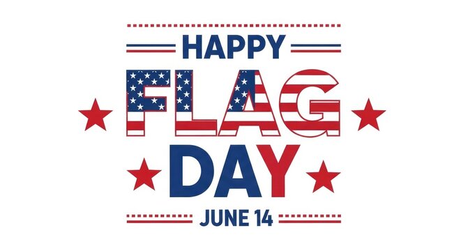 Happy flag day june 14th american patriotic greeting
