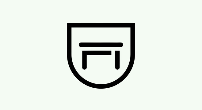 Shield logo with letter F inside.