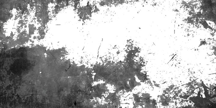 Minimal White Background With Black Dust Texture and Artistic Abstract Surface Overlay Pattern