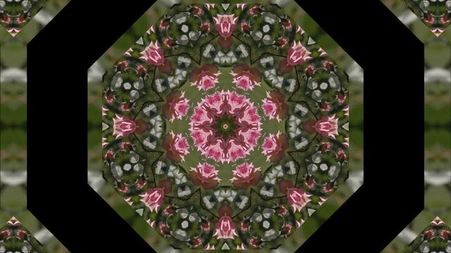 Futuristic Fractal Kaleidoscope Texture Background