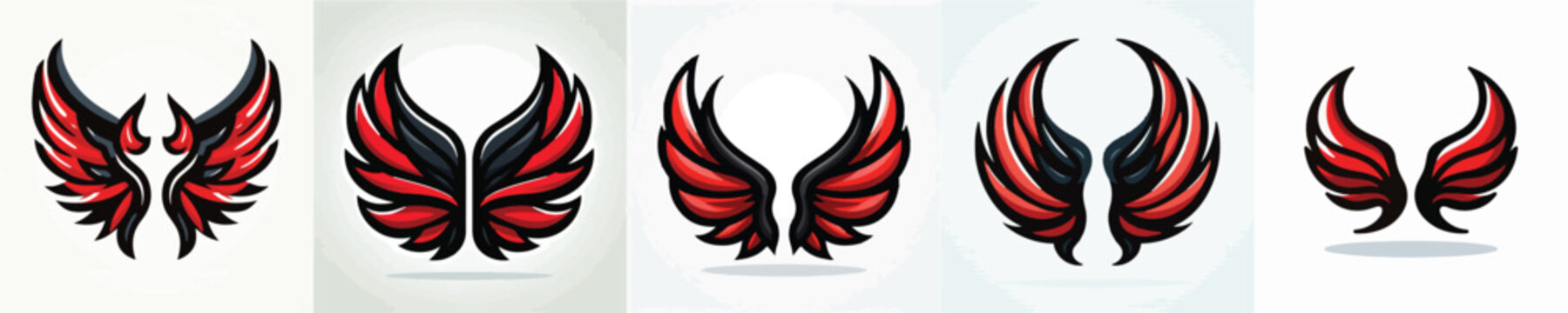 vector of demon wings