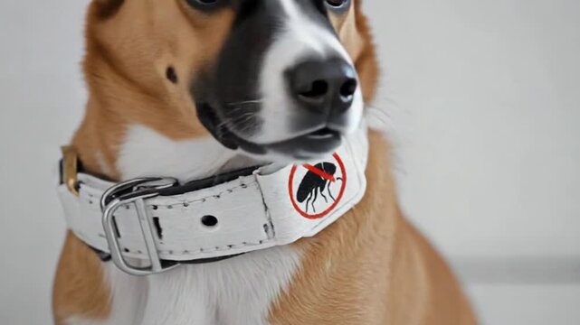 Anti-parasite and anti-flea collar. For dogs.