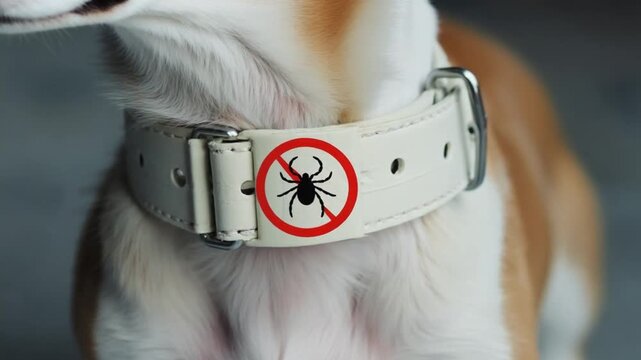 Anti-parasite and anti-flea collar. For dogs.
