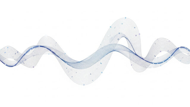 Abstract wave sound frequency visualization blue scientific audio wave pattern